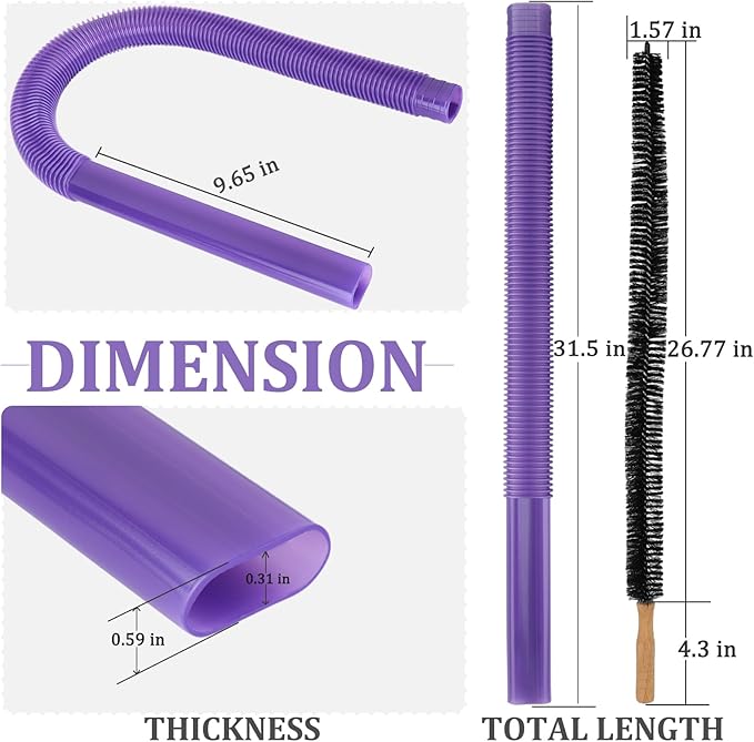 Dryer Vent Lint Vacuum Atttachments for Dyson V15 V15s Gen5 V12 V11 V10 V9 V8 V7 Detect Absolute Cyclone Outsize Slim Vacuum Cleaner Crevice Flexible Dryer Lint Remove Tool Cleaner Kit