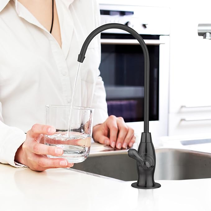 iSpring GK1-ORB Reverse Osmosis Drinking Water Faucet, High Spout RO Faucet for Under Sink Water Filtration Systems Oil Rubbed Black