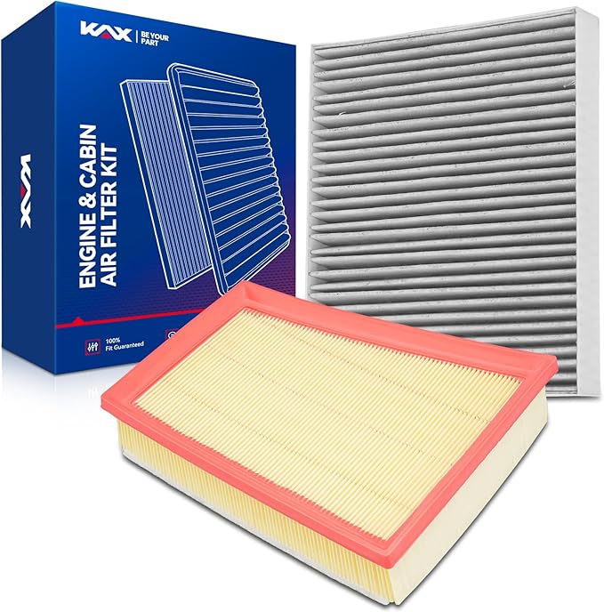 KAX Engine & Cabin Air Filter Kit, Replacement for Chevrolet Trailblazer 2021-2026, Trax 2024-2026, Buick Encore GX 2020-2026, Envista 2024-2026, Replace# CA12814 CF11966