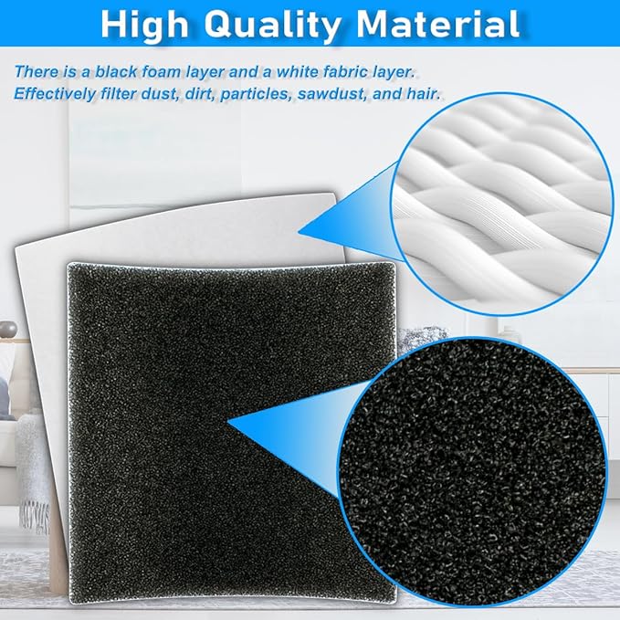 CF-1 HEPA Filters for Kenmore 81002, 20-81002, 86880, 86883, 20-86883, 2086883, 8175084 Canister Vacuum Cleaners, CF1 Foam Filters for Kenmore Sears Progressive, for Panasonic Models, 4 Filters