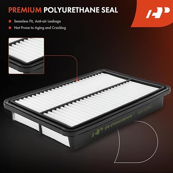 A-Premium Engine Air Filter Compatible with Mazda Vehicles - 3 (2012-2018), 3 Sport (2012-2018), 6 (2014-2021), CX-5 (2013-2023) - L4 2.0L 2.5L - Naturally Aspirated Only