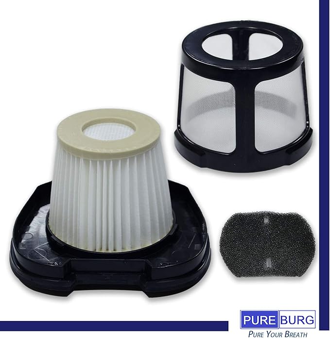 PUREBURG Replacement Filter Compatible with Bissell 2390 2390a 2389 2284W Pet Hair Eraser Lithium Ion Cordless Hand Vacuum,3-Pack HEPA and Mesh Frame Filter