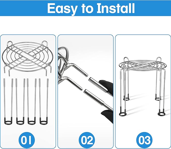 Dreyoo Water Filter Stand 8" Tall by 9" Wide Compatible with Berkey Water Filter System Countertop, Detachable Stainless Steel Stand for Most Medium Gravity Fed Drinking Fountain