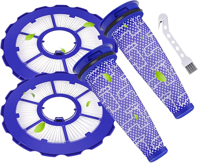 DC50 Replacement Parts Compatible with Dyson DC50 Animal Multi Floor Complete Vacuum Cleaner, Includes 2 Pre-Motor & 2 HEPA Post-Motor Filters, Replace Part # 965081-01, 965080-01