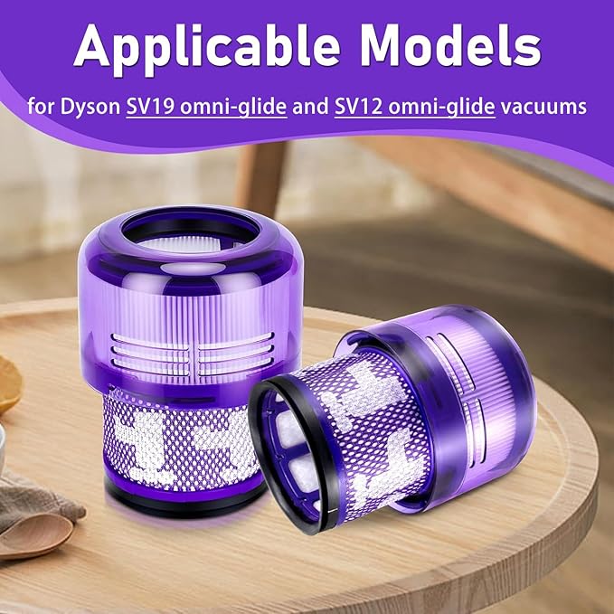 Chuancheng 2PCS Vacuum Filters Replacement Parts for Dyson SV19 Omni-Glide and SV12 Omni-Glide Vacuum Cleaner Partnumber 965241-01 Household Cleaning Part Filter