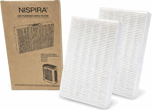 Nispira HPA300 HPA200 Filter R Replacement for Honeywell Air Purifier InSight HPA5300 HPA100 HPA090 HPA250 HPA200 HPA5300 True HEPA HRF-R1 HRF-R2 HRF-R3. 2 Packs