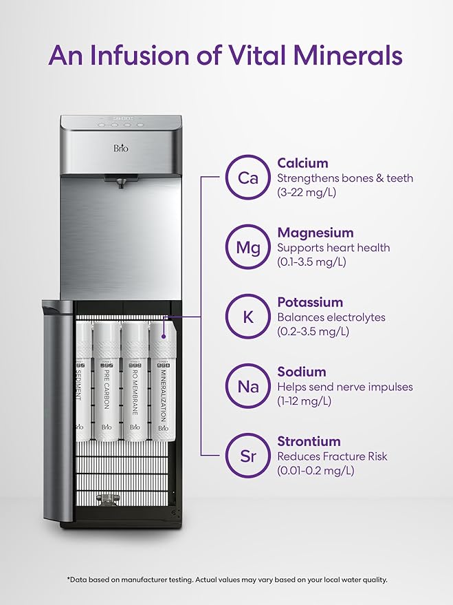 Brio Stage 4 Mineralization Filter, Restores Essential Minerals to RO-Purified Water, Mineralizing Alternative to Brio Stage 4 Post Carbon Filter