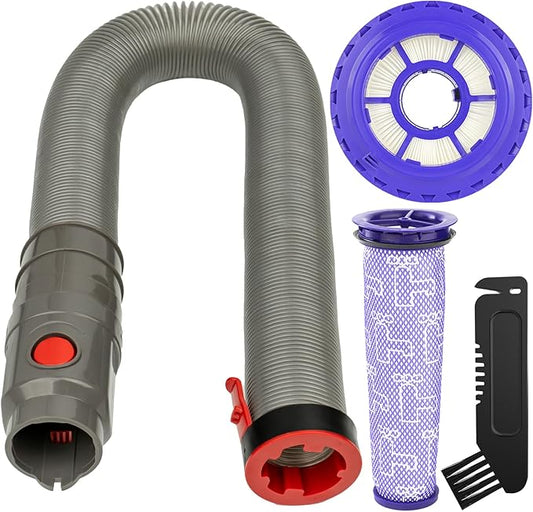 Hose Filter Replacement for Dyson DC41 DC65 DC66 UP13 UP20 UP30 Upright Vacuums, Pre-Filter 920640-01, Post Filter 920769-01/03, Hose 920765-03/04