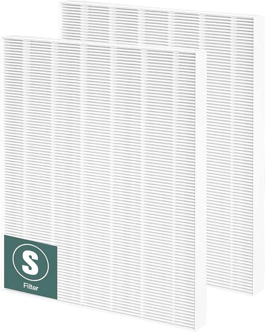2 Pack C545 Replacement Filter S Compatible with Winix C545, B151, P150, 9300 Air Purifier Replacement for Winix S Filter Part 1712-0096-00 and 2522-0058-00 by Funmit