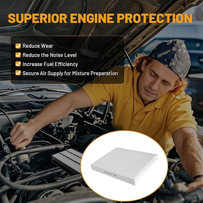 Premium Cabin Air Filter for My Car, Automotive Replacement Air Auto Filters for Kia Soul 2014 2015 2016 2017 2018 2019/ Soul Ev 2015-2019 (2 pce)