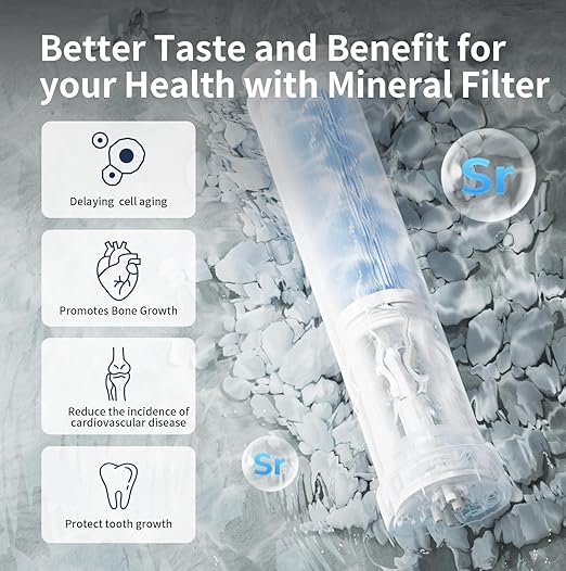 TOKIT T1 Reverse Osmosis Water Filter Countertop, NSF/ANSI 58, RO Whole House Water Filter System with Alkaline Remineralization Filter, No Installation