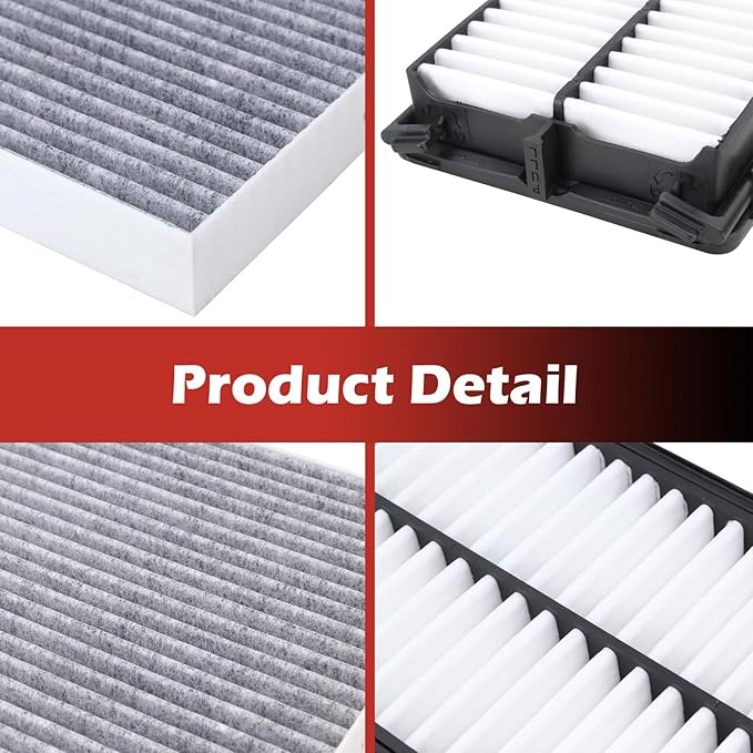 28113-L1000 Engine Air Filter and 97133-L0000 Cabin Air Filter kit Compatible with 2022-2025 Hyundai Tucson 2021-2025 Santa Fe 2020-2025 Sonata 2021-2025 Kia K5 Sorento Not For Hybrid