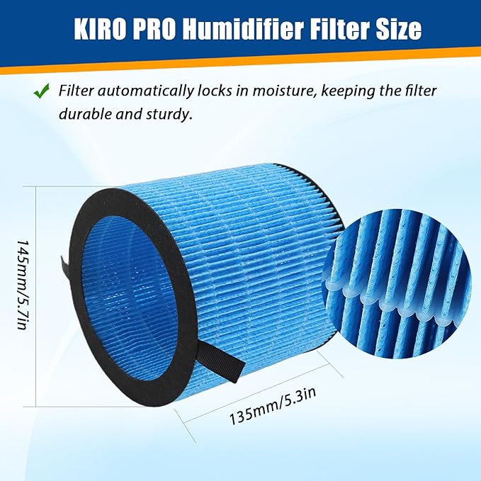 MIRO PRO Humidifier Filter Compatible with Afloia MIRO Pro, KILO Pro Air Purifier Humidifier 2-in-1, KILO PRO Wicking Replacement Filter (2 pack)