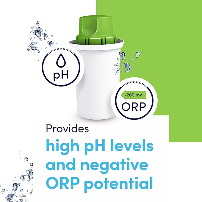 Dafi Alkaline Water Filter Cartridge 3-Pack BPA-Free - Water Filter Replacement Compatible with Brita Pitcher and Others - Purifier Catriges for Pitchers Increases pH & Adds Magnesium – Improves Taste