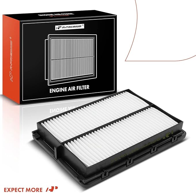 A-Premium Engine Air Filter Compatible with Hyundai Santa Fe 2019-2020, Palisade, Santa Fe Sport & Kia Sedona 2015-2021, Sorento 2016-2020, Telluride 2020-2023, Rigid Panel, Replace# 28113A9100