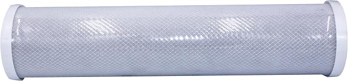 PureT HQCBC-20BB-1, 20x4.5" Coconut Carbon Block Filter - NSF Certified - Cononut Shell Activated Carbon removes Chlorine, Dirt and More (1 u Micron Rated)