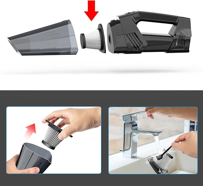 Handheld Vacuum Filters Reusable and Washable Hand Vacuum Filters Replacement
