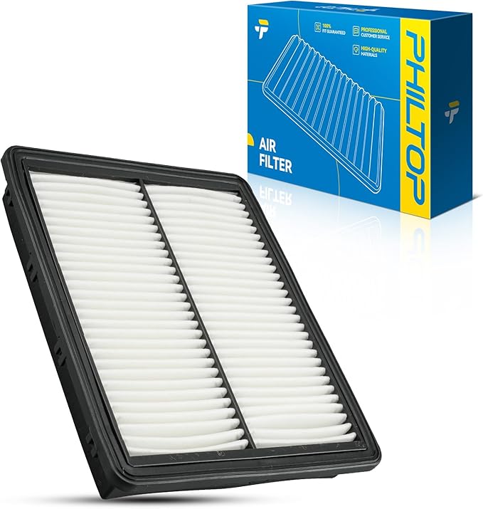 PHILTOP Engine Air Filter, Compatible with CA11941 Hyundai Sonata 2015-2019, Kia Optima 2016-2020, Improve Engine Performance, Rigid Panel