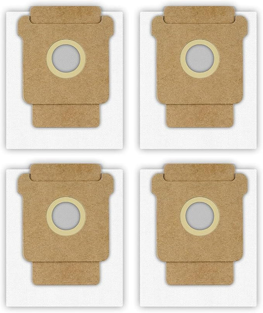 (4 Pack) 104 Dust Bags for iRobot Combo 2 Essential Robot Vacuum Q0520 Y0140, Plus 405 Combo, Plus 505 Combo, 105 Vac, Max 705 Vac, 105 Combo Robot Vacuum Bags, Disposal Bag Accessories