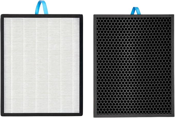 Nispira Vital 200S 2-In-1 True HEPA Filter Replacement Compatible with Levoit Air Purifier Part Vital 200S-RF LRF-V201-YUS | Removes Smoke, Chemical VOCs, Odor | 1 Pack
