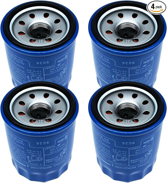 Oil Filters 15400-PLM-A02 15400-PLM-A01 Compatible with Honda GX610 GX630 GX660 GX670 GX690 GXV340 GXV390 GXV610 GXV630 GXV660 GXV670 GXV690 Engines Replace 15400-PLM-A02PE 15400-P0H-305PE (4 PACK)