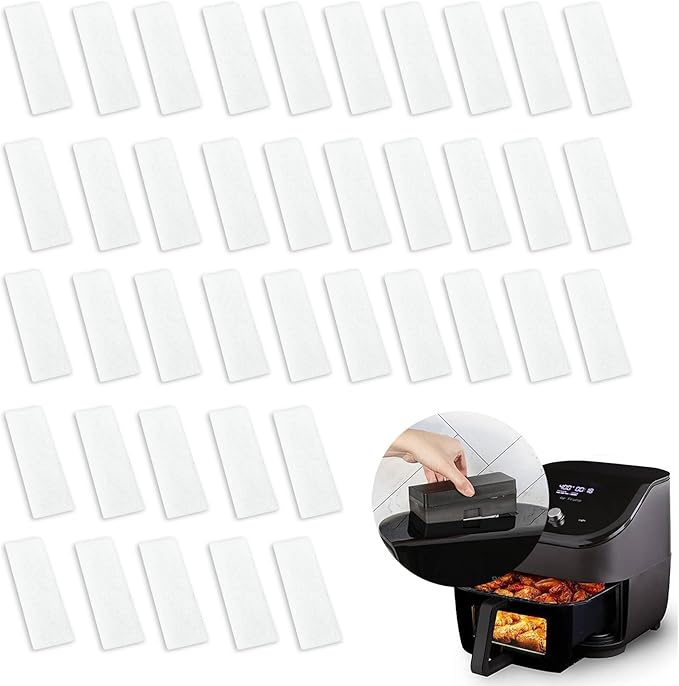 40 Pcs Air Fryer Replacement Filters for 6QT Instant Vortex Plus Air Fryer with ClearCook and OdorErase, Replacement Odor Erase Air Filters for Instant Vortex Plus 6QT
