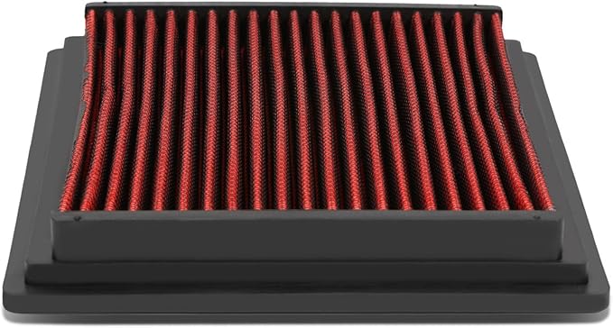 DNA Motoring AFPN-104-RD Clean Air Washable Drop In Panel Air Filter [Compatible with 8-11 Ranger / 97-04 Explorer / 01-05 Explorer Sport / 98-09 B2300-B4000 / 97-01 Mountaineer 4.0L]