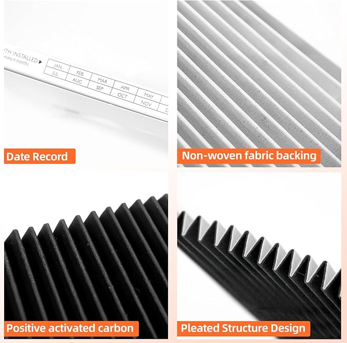 FPRU19F8RFC FPRU19F8RFF 4-PACK Refrigerator Air Filter Replacement for Frigidaire FPUH19D7LF1 FPRU19F8QFA FPRU19F8RFA FPRU19F8RFB FPRU19F8RFE FPSC2277RF1 FPSC2278UFA FPSS2677RF1 FPUS2686LF3