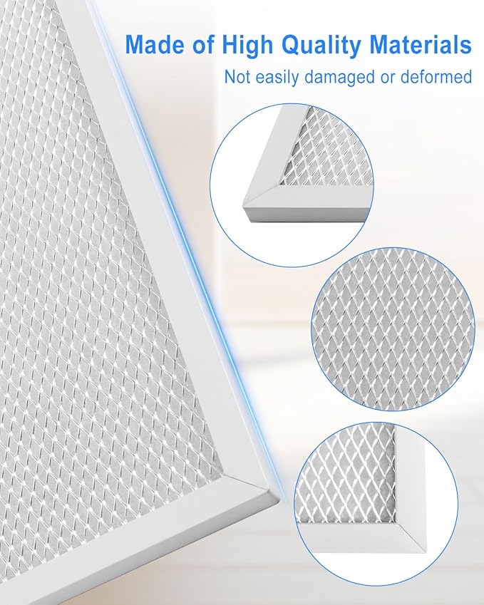 16"x 12.5"x 0.4" Post Filter Replacement Fit for Honeywell F300E F300A F50F F58F Electronic Air Cleaners Replace 50000293-002 50000293002, Not Fit for F50A/F50E, 4Pcs