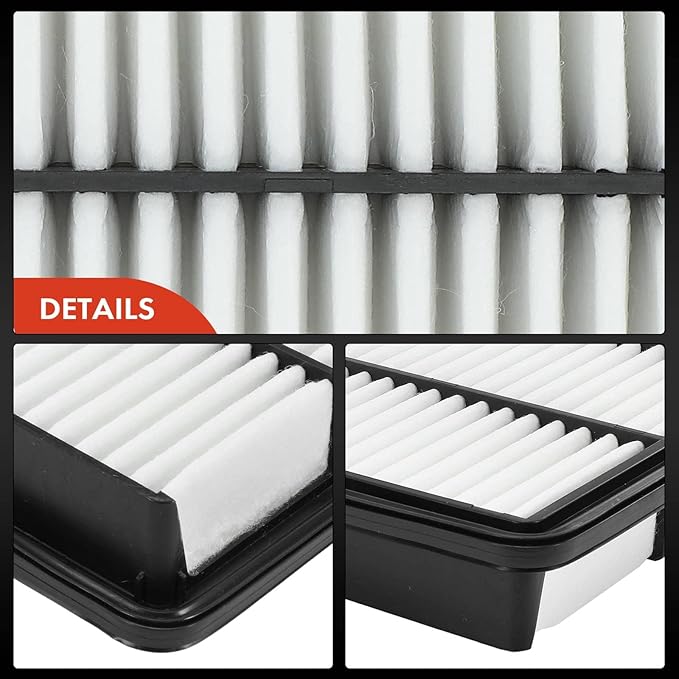 A-Premium Engine Air Filter Compatible with Mazda Vehicles - 3 (2012-2018), 3 Sport (2012-2018), 6 (2014-2021), CX-5 (2013-2023) - L4 2.0L 2.5L - Naturally Aspirated Only