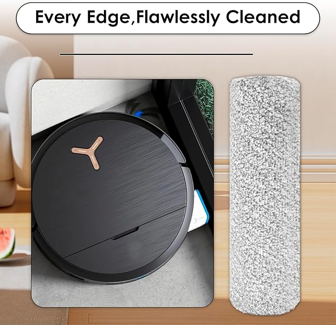 (22 Pack) X9 Pro Omni Replacement Parts Compatible with ECOVACS DEEBOT X9 Pro Omni Robot Vacuum, 2 Roller Brushes, 2 Brush Rollers, 6 Side Brushes, 7 Dust Bags, 5 HEPA Filters, Accessories Kit