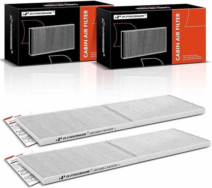A-Premium Cabin Air Filter with Activated Carbon Compatible with Tesla Model X 2016-2023, Replace# 104556600H