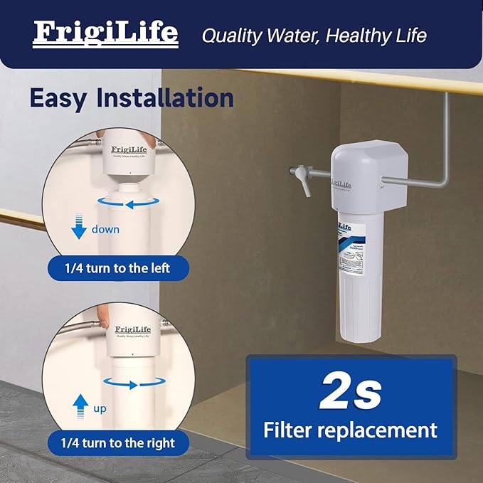Water Filter Replacement for WFS5300A Under Sink Water Filter System, 22000 Gallons Ultra High Capacity, Removes 99% Lead, Fluoride, Chlorine, Bad Taste, NSF/ANSI 42 Certified, 1PACK
