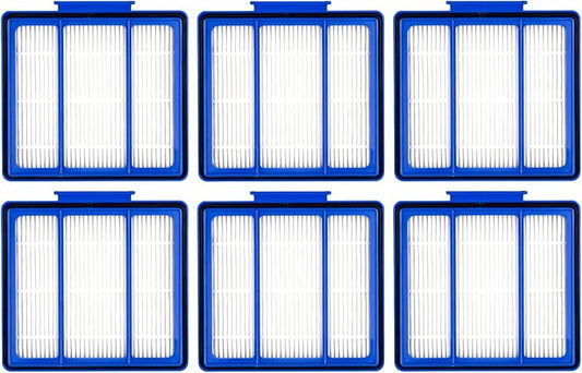 (6 Pack) RVFFK950 1172FK870 HEPA Filters for Shark ION, IQ, EZ, AI Series Robot Vacuum RVFFK950 1172FK870 RV101 RV1001AE RV1001 AV970 AV1002AE AV993 RV912S AV753 UR1000SR AV752 Filter Accessories