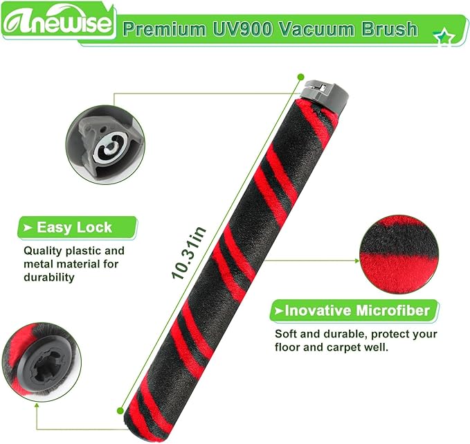 Filter Replacement Parts for Shark UV900 UV950 Pet Performance Lift-Away DuoClean PowerFins Upright Vacuum, 1 Brush +2 HEPA +4 Foam Felt Filters+2 Odor Neutralizer Cartridges, Part #XFFK602UKT, XHF320