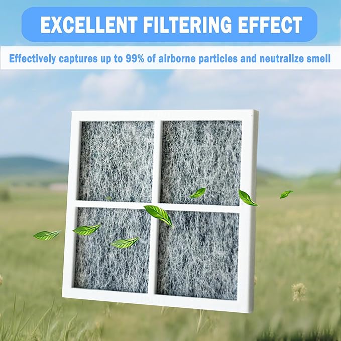 3 Pcs Refrigerator Air Filter Replacement Compatible with LG LFXS24663S, LMXS30776D, LMXS27626D, LFXS30796S, LFXS24623D