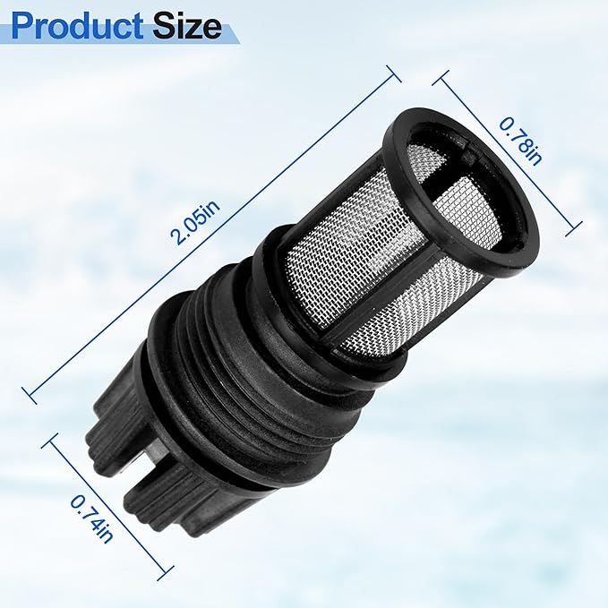 EGBD032 Inlet Filter & DTJD006 Water Filter Cover, for Nortiz Water Heater Replacement Parts, compatible with Noritz Under-Sink Water Filter Assembly, 2 Pack Inlet Screen, 1 Pack Filter Cover