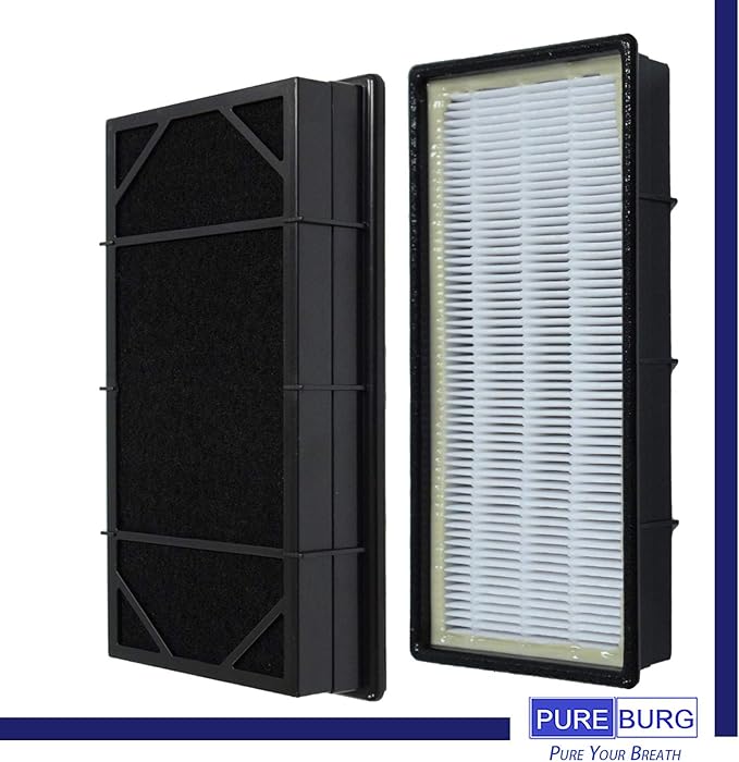 PUREBURG Replacement Filter Compatible with Honeywell HRF-C1/2 and HRF-B1/2 Fits HHT-011/080/081/085/090/140/145 Holmes HAP240/243/2404/2400/412/422/424/242, 2-Pack