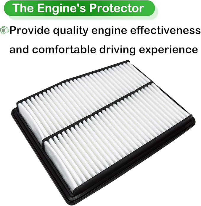 28113-L5100 Engine Air Filter Compatible with 2020-2023 Hyundai Sonata 2021-2023 Hyundai Santa Fe 2021-2023 Hyundai Tucson 2021-2023 Kia Sorento 2023 Kia Sportage Replaces 28113-P0400