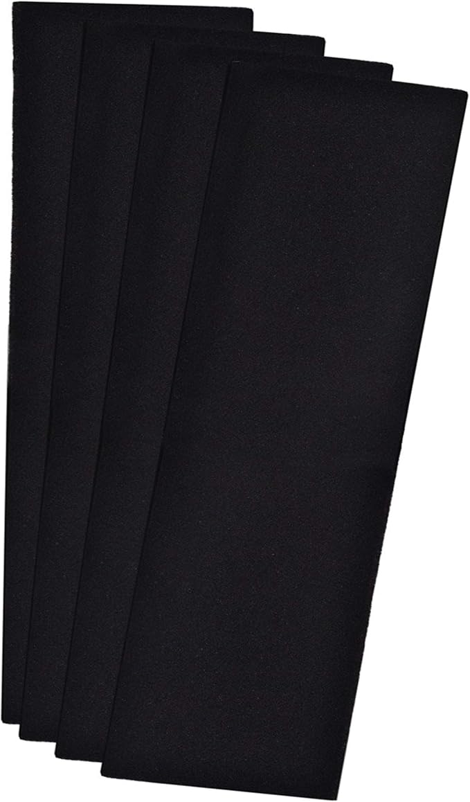 CFS – Pack of 4, Premium Cut-to-Fit Activated Carbon Pre-Filters Replacement Compatible with Odor Control Part 115115 – Fresh and Filtered Air for Indoor – Charcoal Air Filter Sheet – Black