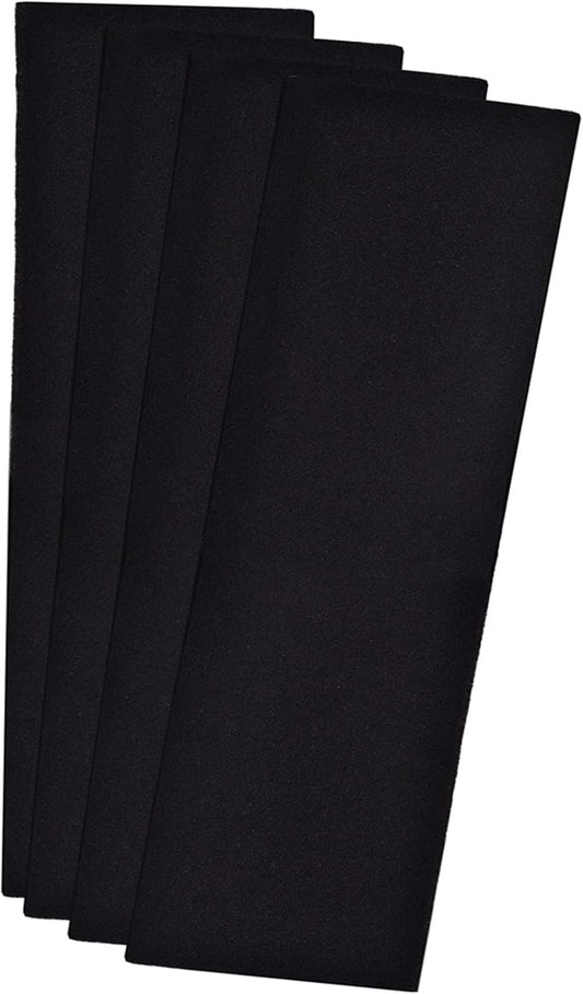 CFS – Pack of 4, Premium Cut-to-Fit Activated Carbon Pre-Filters Replacement Compatible with Odor Control Part 115115 – Fresh and Filtered Air for Indoor – Charcoal Air Filter Sheet – Black