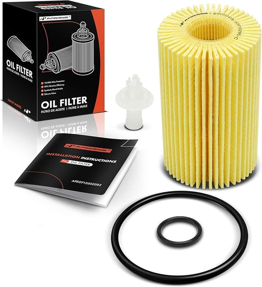 A-Premium 10K Miles Protection Oil Filter Compatible with for Toyota Tundra 2007-2021, Sequoia 2008-2022, Land Cruiser 2008-2011 2013-2021 & Lexus GS F 2016-2020, IS F, IS500, LC500, LX570, RC F