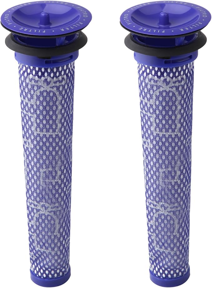 Wolfish 2 Pack Replacement Pre Filters for Dyson DC58, DC59, V6, V7, V8. Replaces Part 965661-01.