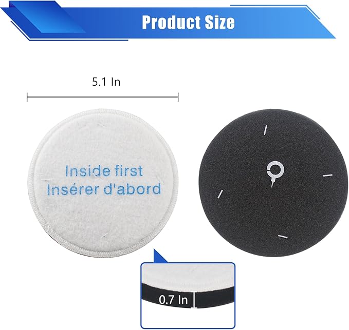 Replacement Filter Compatible with Eureka PowerSpeed Bagless Upright Vacuum,Fits Models NEU280 NEU181A NEU180 NEU182B NEU182A NEU185 NEU186 NEU188 NEU188B NEU192A NEU202 Part # E0202 (4-Pack)