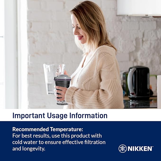 Nikken - PiMag Waterfall Filter Cartridge - Advanced Ionic Filtration, Copper Particles, Chlorine & Lead Reduction, pH Balance, Fresh Drinking Water