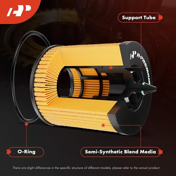 A-Premium 2-PC 10K Miles Protection Oil Filter Compatible with Mercedes-Benz C300, C350e, E300, E350, Sprinter 1500, Sprinter 2500, GLA250, GLB250, GLC300, GLC350e, GLE350 & Infiniti & Freightliner
