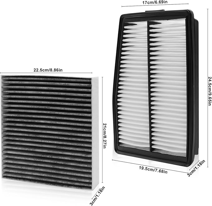 Cabin Engine Air Filter for Hyundai Santa Fe Hybrid (2021-2025),Sorento (2021-2025),Sonata (2020-2025), for Sportage (2023-2025),Tucson (2022-2025) (Only Fit Hybrid)