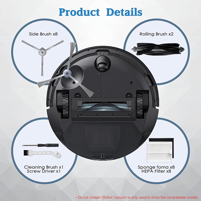 Replacement Parts for eufy L60 & L50 Series Robotic Vacuum Cleaner - Quality Accessories for Better Cleaning Performance
