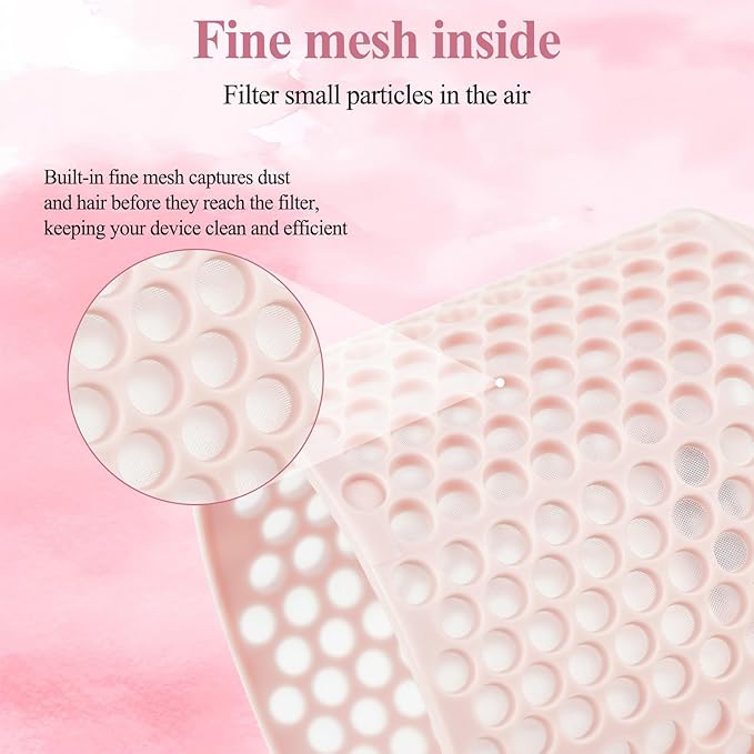 Filter Cage Cover for Dyson Airwrap, Outer Filter Cover Attachment Replacement Compatible with Airwrap Attachment Strainer Replacement, Pink