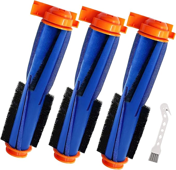 Replacement Parts for Shark AI AV2501S AV2511AE AV2610WA AV2501AE RV2502AE RV2400WD RV2610WD AV2510AOUS RV2520AOUS UR250BEOUS UR2500SR rv2410wd AI Ultra 2- in-1 Robot Vacuum,3 Pack Main Brush